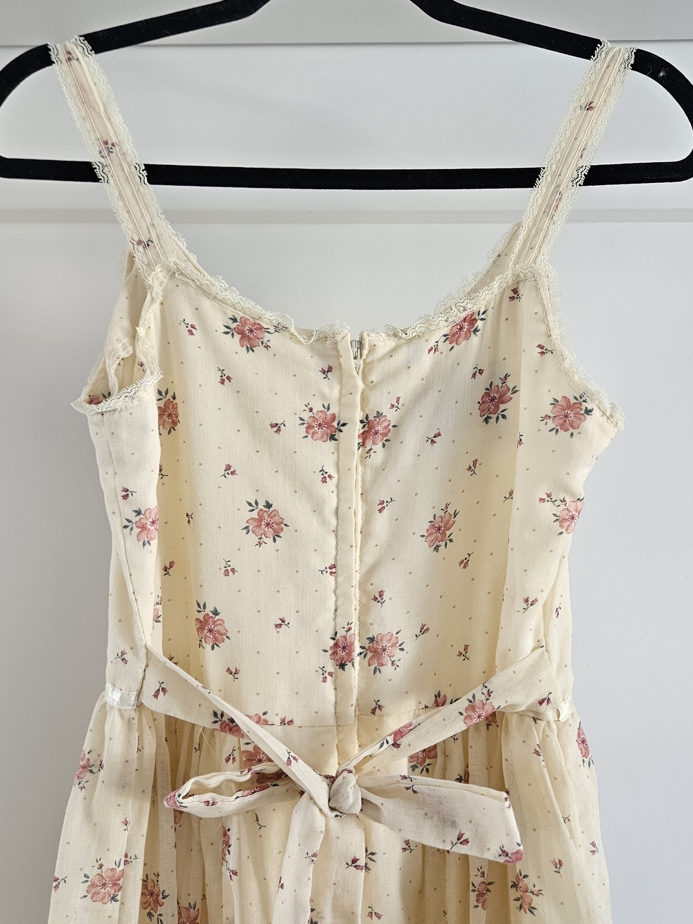 Vtg 70s Shamash & Yofi Prairie Maxi Dress - Gunne Sax Style Size 11 Cottagecore - Picture 10 of 14
